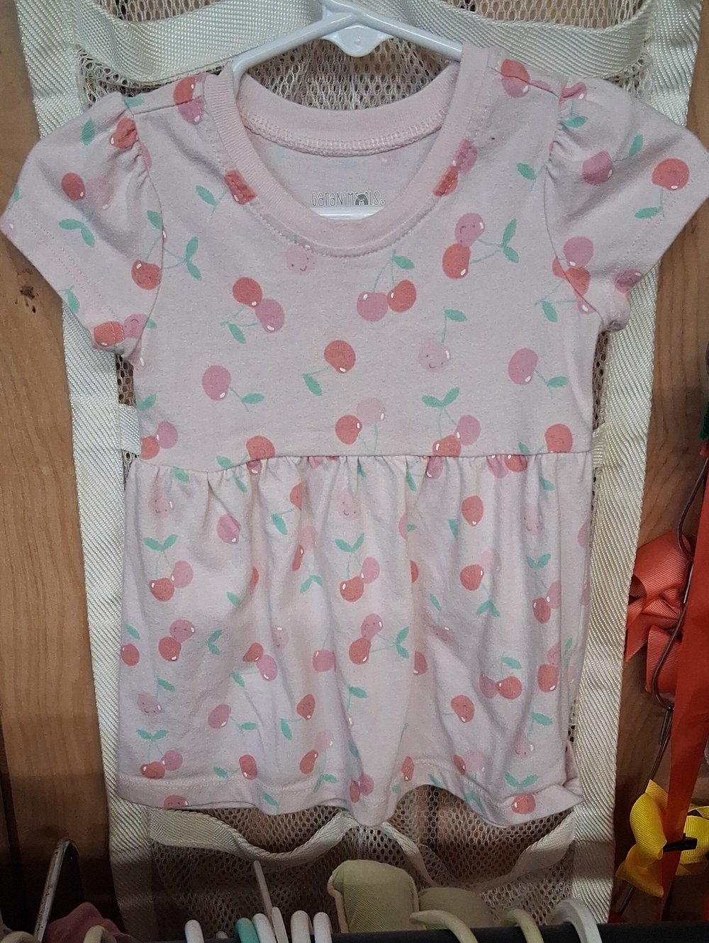 Garanimals Light Pink Cherry Print Short-Sleeve Top